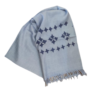 Embroidered Stole - Bluish