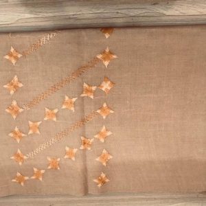 Embroidered Stole – Brown